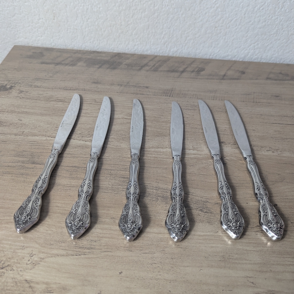 ONEIDA MICHAELANGELO DINNER KNIFE Set Of 6